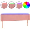 Image de vidaXL TÃªte de lit Ã  LED Rose 203x16x78/88 cm Velours
