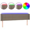 Image de vidaXL TÃªte de lit Ã  LED Taupe 183x16x78/88 cm Tissu
