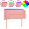 Image de vidaXL TÃªte de lit Ã  LED Rose 93x16x78/88 cm Velours