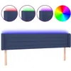 Image de vidaXL TÃªte de lit Ã  LED Bleu 203x16x78/88 cm Tissu
