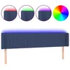 Image de vidaXL TÃªte de lit Ã  LED Bleu 203x16x78/88 cm Tissu