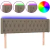 Image de vidaXL TÃªte de lit Ã  LED Taupe 147x16x78/88 cm Tissu