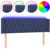 Image de vidaXL TÃªte de lit Ã  LED Bleu 163x16x78/88 cm Tissu