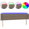 Image de vidaXL TÃªte de lit Ã  LED Taupe 203x16x78/88 cm Tissu