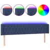 Image de vidaXL TÃªte de lit Ã  LED Bleu 203x16x78/88 cm Tissu