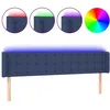Image de vidaXL TÃªte de lit Ã  LED Bleu 203x16x78/88 cm Tissu