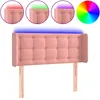 Image de vidaXL TÃªte de lit Ã  LED Rose 103x16x78/88 cm Velours