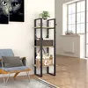 Image de vidaXL TÃªte de lit Ã  LED Gris foncÃ© 147x16x118/128 cm Velours