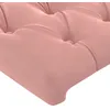 Image de vidaXL TÃªte de lit Ã  LED Rose 183x16x118/128 cm Velours