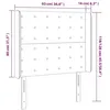 Image de Vidaxl TÃªte De Lit Ã Led Bleu FoncÃ© 93x16x118/128 Cm Velours
