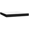 Image de vidaXL Sommier tapissier avec matelas et LED Noir 180x200 cm Tissu