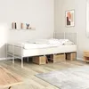 Image de vidaXL Sommier tapissier matelas et LED Marron foncÃ© 200x200 cm Tissu