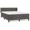 Image de Lit Ã  sommier tapissier et matelas Gris foncÃ© 160x200cm Velours