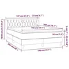 Image de vidaXL Lit Ã  sommier tapissier avec matelas Rose 140x200 cm Velours