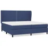 Image de Lit Ã  sommier tapissier avec matelas Bleu 200x200 cm Tissu
