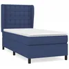 Image de vidaXL Lit Ã  sommier tapissier avec matelas Bleu 80x200 cm Tissu