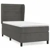 Image de Lit Ã  sommier tapissier et matelas Gris foncÃ© 90x190 cm Velours