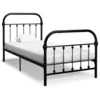 Image de vidaXL Lit Ã  sommier tapissier et matelas Gris foncÃ© 200x200cm Velours