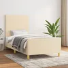 Image de vidaXL Cadre de lit sans matelas crÃ¨me 90x190 cm tissu