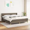Image de vidaXL Cadre de lit avec tÃªte de lit Taupe 140x200 cm Tissu