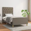 Image de vidaXL Cadre de lit sans matelas taupe 80x200 cm tissu