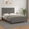Image de vidaXL Cadre de lit avec tÃªte de lit Gris 140x200 cm Similicuir