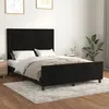 Image de vidaXL Cadre de lit sans matelas noir 140x190 cm velours