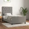 Image de vidaXL Cadre de lit sans matelas gris clair 80x200 cm velours