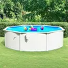 Image de vidaXL Lit Ã  sommier tapissier avec matelas Marron foncÃ© 140x190 cm