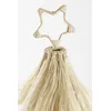Image de DÃ©coration de noÃ«l arbre en jute beige H44