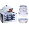 Image de Pack De 3 BoÃ®tes Ã Lunch HermÃ©tiques En Plastique 1400ml, 800ml, 400ml Excellent Houseware