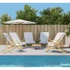 Image de Vidaxl Serviettes De Plage 6 Pcs Blanc 60x135 Cm Tissu 400 Gsm