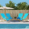 Image de Vidaxl Serviettes De Plage 4 Pcs Turquoise 60x135 Cm Tissu 400 Gsm