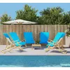 Image de Vidaxl Serviettes De Plage 6 Pcs Turquoise 60x135 Cm Tissu 400 Gsm