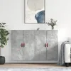 Image de vidaXL Armoires murales 2 pcs gris bÃ©ton 69,5x34x90 cm