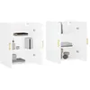 Image de vidaXL Armoires murales 2 pcs blanc 69,5x34x90 cm