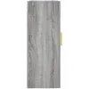 Image de vidaXL Armoires murales 2 pcs sonoma gris 69,5x34x90 cm
