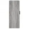 Image de vidaXL Armoires murales 2 pcs sonoma gris 69,5x34x90 cm