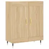 Image de Vidaxl Buffet Haut ChÃªne Sonoma 69,5x34x180 Cm Bois D'ingÃ©nierie