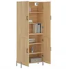 Image de Vidaxl Buffet Haut ChÃªne Sonoma 69,5x34x180 Cm Bois D'ingÃ©nierie
