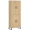 Image de Vidaxl Buffet Haut ChÃªne Sonoma 69,5x34x180 Cm Bois D'ingÃ©nierie