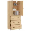 Image de Vidaxl Buffet Haut ChÃªne Sonoma 69,5x34x180 Cm Bois D'ingÃ©nierie