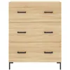 Image de Vidaxl Buffet Haut ChÃªne Sonoma 69,5x34x180 Cm Bois D'ingÃ©nierie