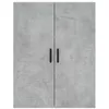 Image de vidaXL Buffet haut Gris bÃ©ton 69,5x34x180 cm Bois d'ingÃ©nierie