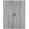 Image de vidaXL Buffet haut Sonoma gris 69,5x34x180 cm Bois d'ingÃ©nierie