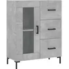 Image de vidaXL Buffet haut Gris bÃ©ton 69,5x34x180 cm Bois d'ingÃ©nierie