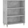 Image de vidaXL Buffet haut Gris bÃ©ton 69,5x34x180 cm Bois d'ingÃ©nierie