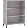 Image de vidaXL Buffet haut Sonoma gris 69,5x34x180 cm Bois d'ingÃ©nierie