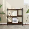 Image de vidaXL BibliothÃ¨que 3 niveaux chÃªne brun 76x32x88 cm bois d'ingÃ©nierie