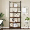 Image de vidaXL BibliothÃ¨que 6 niveaux chÃªne fumÃ© 76x32x192cm bois d'ingÃ©nierie